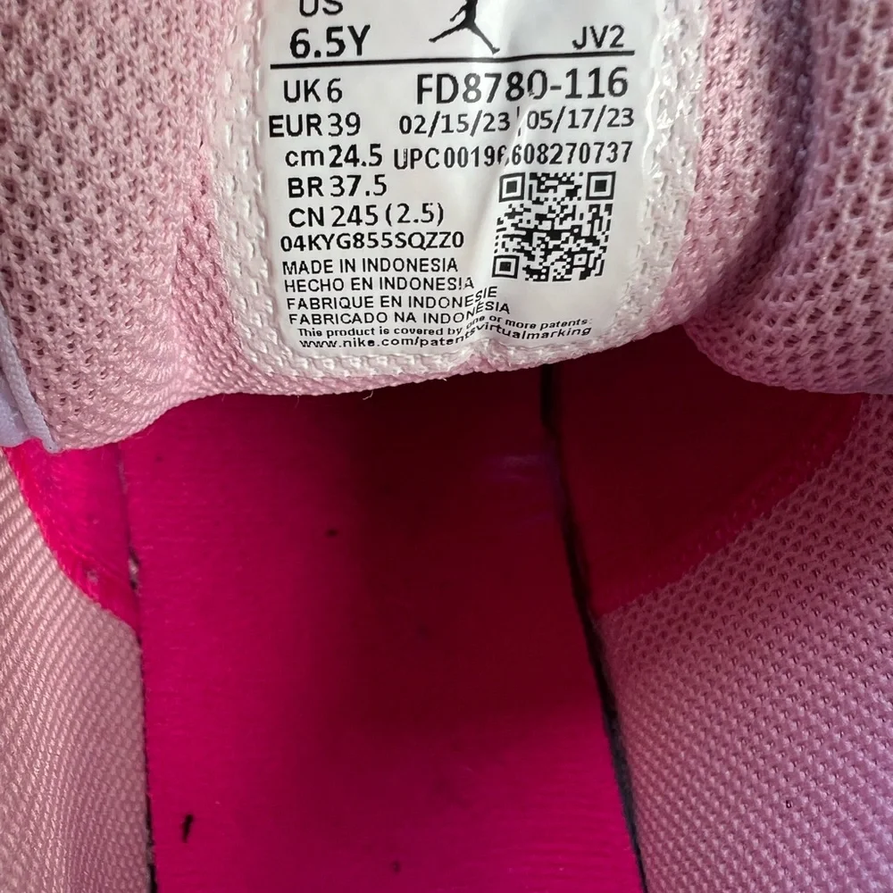 Nike Jordan 1 Mid Fierce Pink GS Youth Size 6.5 Sneakers